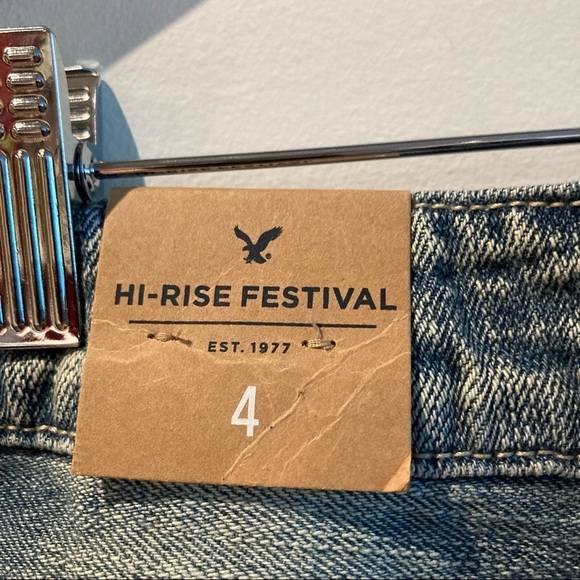 AMERICAN  EAGLE OUTFITTERS High Rise Festival Sz 4 NWT - Picture 5 of 6